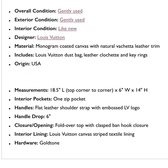 Authentic LOUIS VUITTON Monogram Delightful GM NM Discontinued Model - Picture 16 of 16